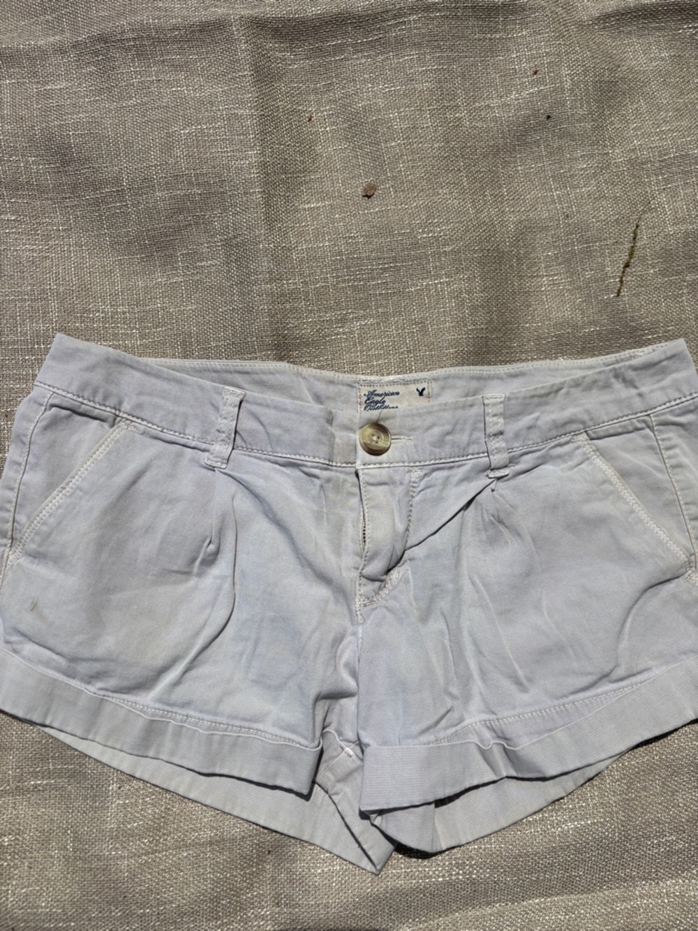 American Eagle Outfitters Light Blue Cotton Jean-Style Women's Shorts